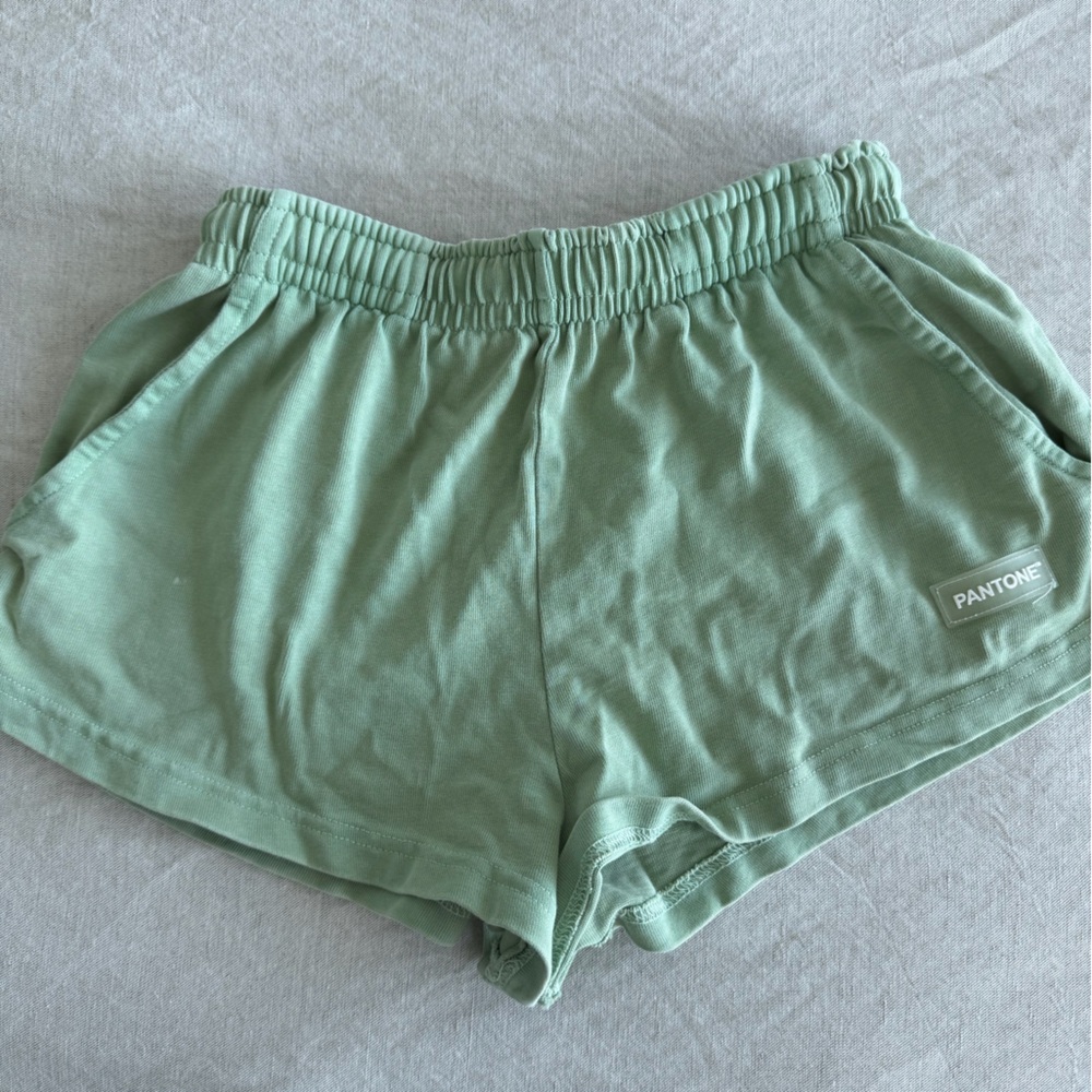 Zara Women Mint Green Shorts